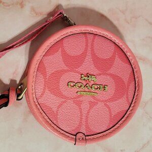 New Leather Coach Coin Change Purse Wallet